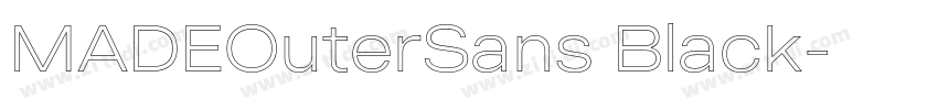 MADEOuterSans Black字体转换
